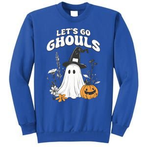 Let’S Go Ghouls Fun Ghost And Pumpkin Spooky Design Cool Gift Sweatshirt