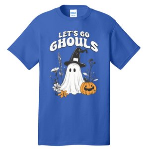 Let’S Go Ghouls Fun Ghost And Pumpkin Spooky Design Cool Gift Tall T-Shirt