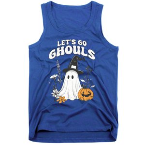 Let’S Go Ghouls Fun Ghost And Pumpkin Spooky Design Cool Gift Tank Top