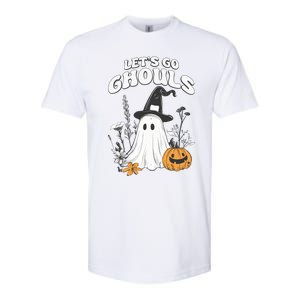 Let’S Go Ghouls Fun Ghost And Pumpkin Spooky Design Cool Gift Softstyle CVC T-Shirt