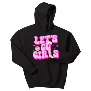 Let's Go Girl Cowgirl Boot Country Western Southern Cowgirl Kids Hoodie