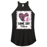 Leopard Golf Game Day Vibes Breast Cancer Awareness Women’s Perfect Tri Rocker Tank