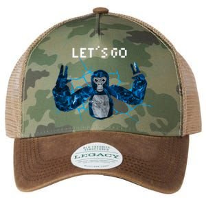 Let's Go Gorilla Gamer Meme Legacy Tie Dye Trucker Hat