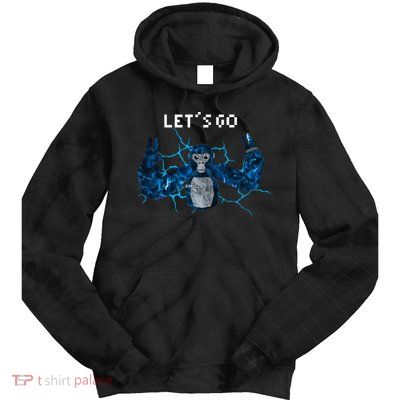 Let's Go Gorilla Gamer Meme Tie Dye Hoodie