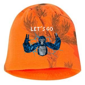 Let's Go Gorilla Gamer Meme Kati - Camo Knit Beanie