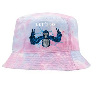 Let's Go Gorilla Gamer Meme Tie-Dyed Bucket Hat