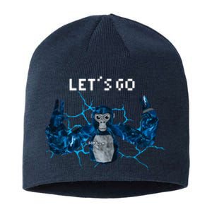 Let's Go Gorilla Gamer Meme Sustainable Beanie