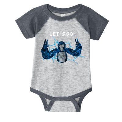 Let's Go Gorilla Gamer Meme Infant Baby Jersey Bodysuit