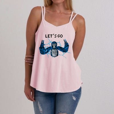 Let's Go Gorilla Gamer Meme Women's Strappy Tank