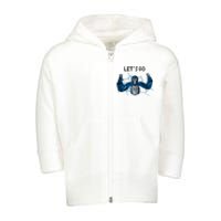 Let's Go Gorilla Gamer Meme Toddler Zip Fleece Hoodie