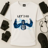 Let's Go Gorilla Gamer Meme Cooling Performance Crew T-Shirt