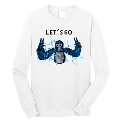Let's Go Gorilla Gamer Meme Long Sleeve Shirt