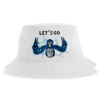 Let's Go Gorilla Gamer Meme Sustainable Bucket Hat