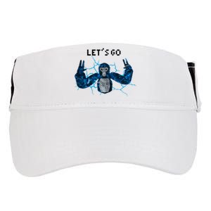 Let's Go Gorilla Gamer Meme Adult Drive Performance Visor