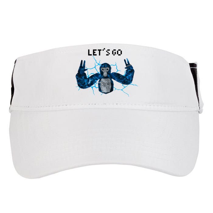 Let's Go Gorilla Gamer Meme Adult Drive Performance Visor