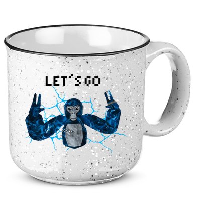 Let's Go Gorilla Gamer Meme 15oz Campfire Ceramic Mug