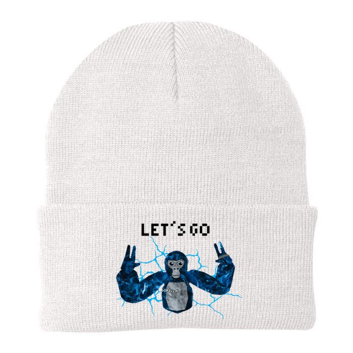 Let's Go Gorilla Gamer Meme Knit Cap Winter Beanie