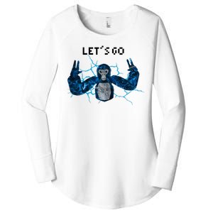 Let's Go Gorilla Gamer Meme Women's Perfect Tri Tunic Long Sleeve Shirt