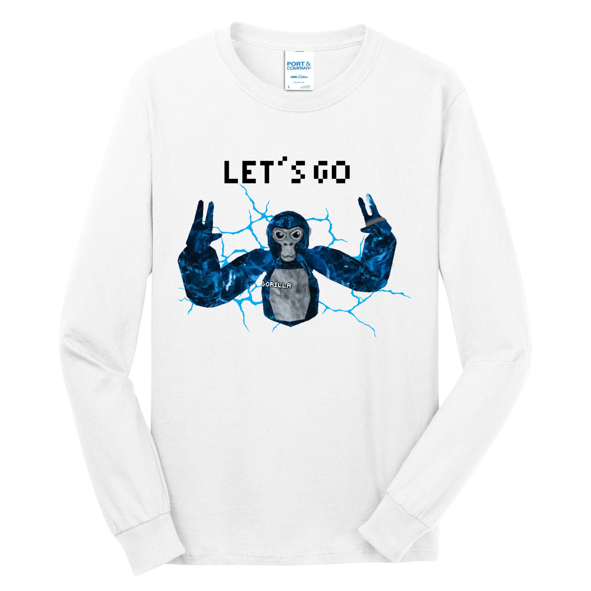 Let's Go Gorilla Gamer Meme Tall Long Sleeve T-Shirt