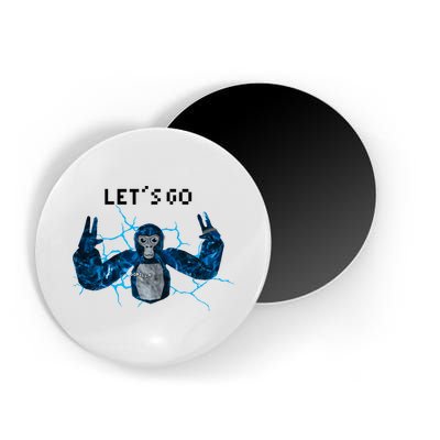 Let's Go Gorilla Gamer Meme Magnet