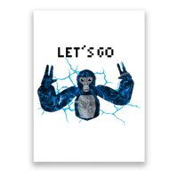 Let's Go Gorilla Gamer Meme Poster