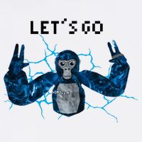 Let's Go Gorilla Gamer Meme Poster