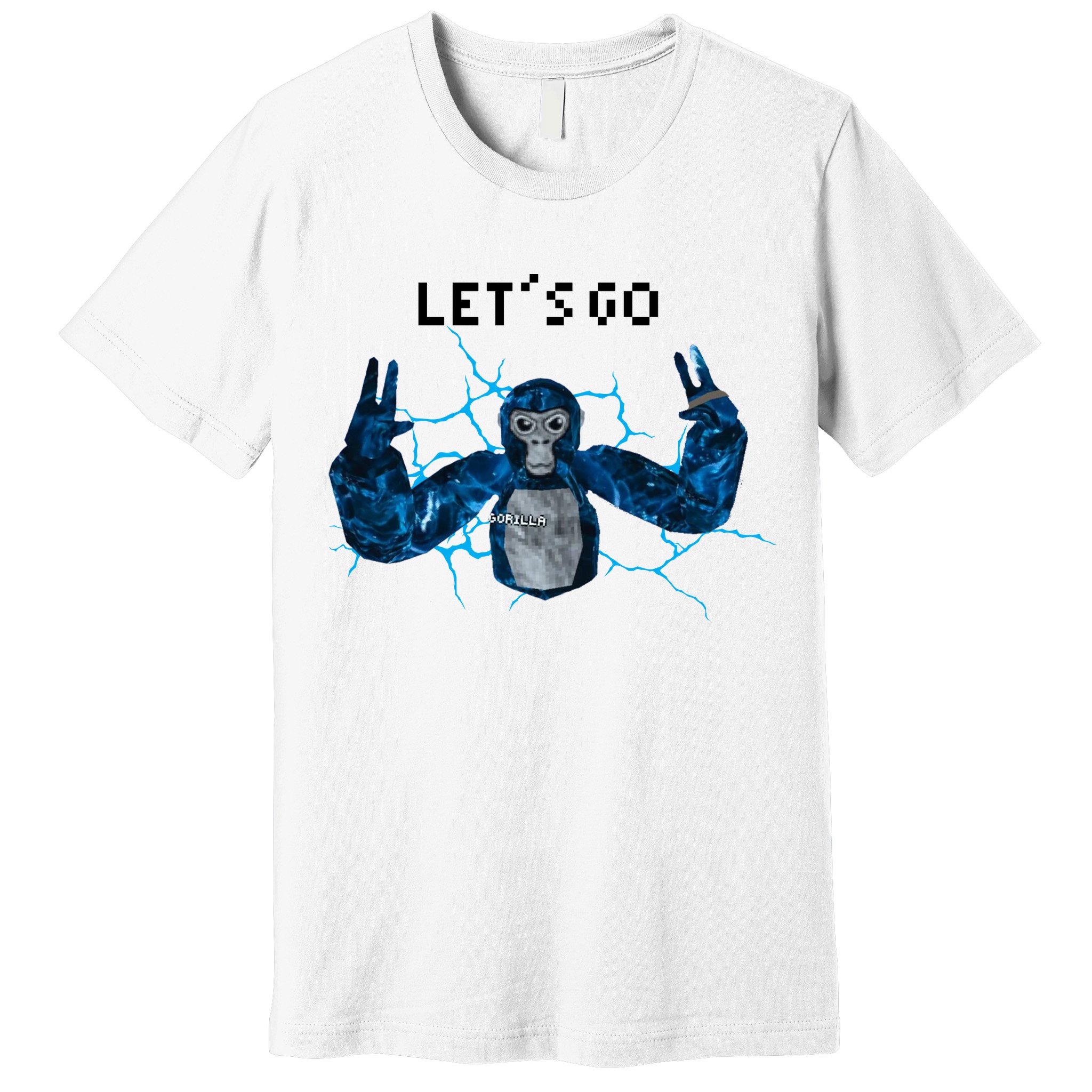 Let's Go Gorilla Gamer Meme Premium T-Shirt