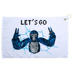 Let's Go Gorilla Gamer Meme Grommeted Golf Towel