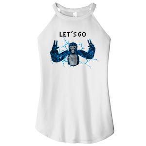 Let's Go Gorilla Gamer Meme Women's Perfect Tri Rocker Tank