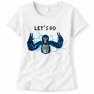 Let's Go Gorilla Gamer Meme Womens T-Shirt