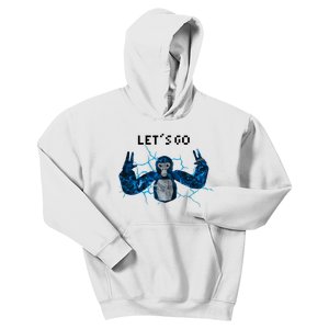 Let's Go Gorilla Gamer Meme Kids Hoodie