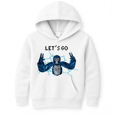 Let's Go Gorilla Gamer Meme Kids Hoodie