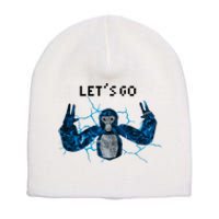 Let's Go Gorilla Gamer Meme Short Acrylic Beanie