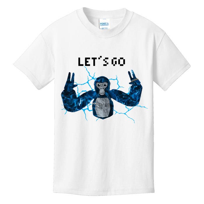 Let's Go Gorilla Gamer Meme Kids T-Shirt