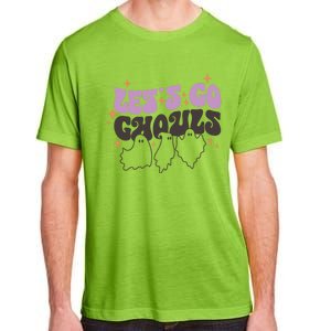 LetS Go Ghouls Cute Ghost Retro Groovy Halloween Great Gift Adult ChromaSoft Performance T-Shirt