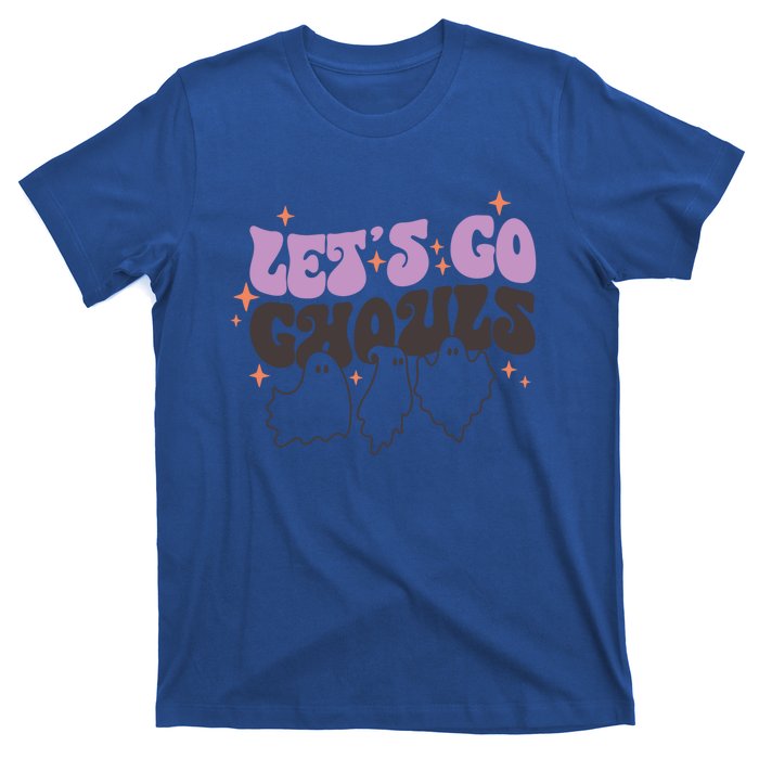 LetS Go Ghouls Cute Ghost Retro Groovy Halloween Great Gift T-Shirt