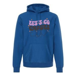 LetS Go Ghouls Cute Ghost Retro Groovy Halloween Great Gift Premium Hoodie