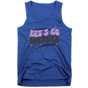 LetS Go Ghouls Cute Ghost Retro Groovy Halloween Great Gift Tank Top