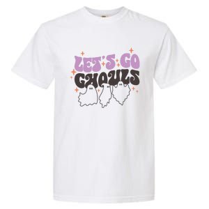 LetS Go Ghouls Cute Ghost Retro Groovy Halloween Great Gift Garment-Dyed Heavyweight T-Shirt