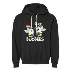 LGBT Gay Ghost Boo Bees Boobees Costume Funny Halloween Gift Garment-Dyed Fleece Hoodie