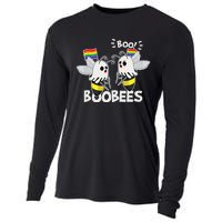 LGBT Gay Ghost Boo Bees Boobees Costume Funny Halloween Gift Cooling Performance Long Sleeve Crew