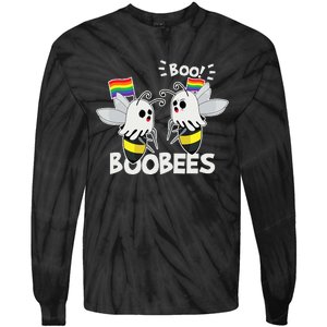 LGBT Gay Ghost Boo Bees Boobees Costume Funny Halloween Gift Tie-Dye Long Sleeve Shirt