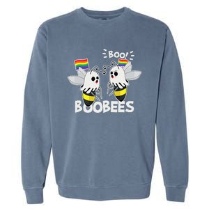 LGBT Gay Ghost Boo Bees Boobees Costume Funny Halloween Gift Garment-Dyed Sweatshirt