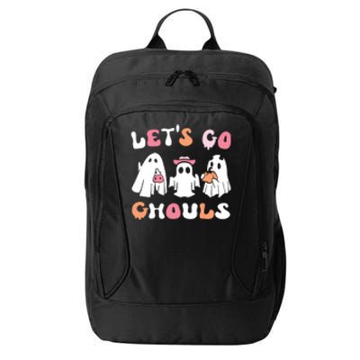 Lets Go Ghouls Halloween Ghost City Backpack