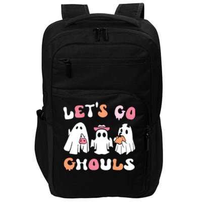 Lets Go Ghouls Halloween Ghost Impact Tech Backpack