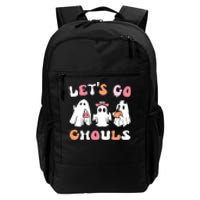 Lets Go Ghouls Halloween Ghost Daily Commute Backpack