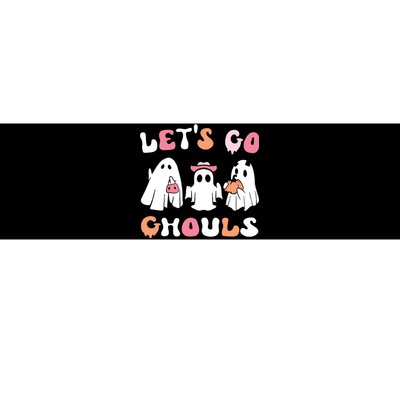 Lets Go Ghouls Halloween Ghost Bumper Sticker