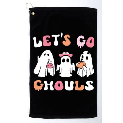 Lets Go Ghouls Halloween Ghost Platinum Collection Golf Towel