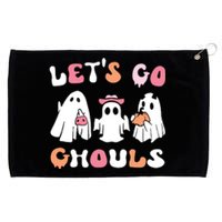 Lets Go Ghouls Halloween Ghost Grommeted Golf Towel