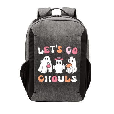 Lets Go Ghouls Halloween Ghost Vector Backpack